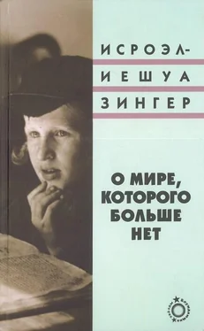 Исроэл-Иешуа Зингер О мире, которого больше нет обложка книги