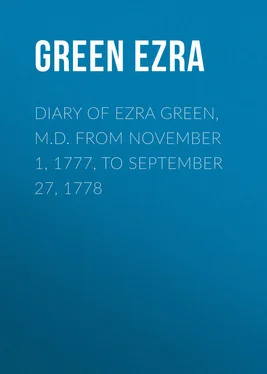 Ezra Green Diary of Ezra Green, M.D. from November 1, 1777, to September 27, 1778 обложка книги