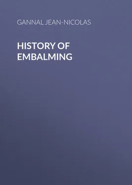 Jean-Nicolas Gannal History of Embalming обложка книги