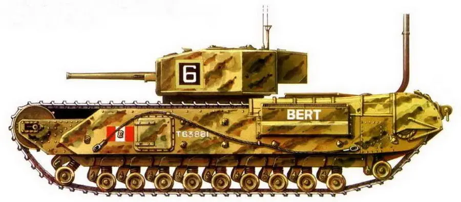 Churchill III Эскадрон В 14ro армейского танкового полка 1й канадской - фото 67