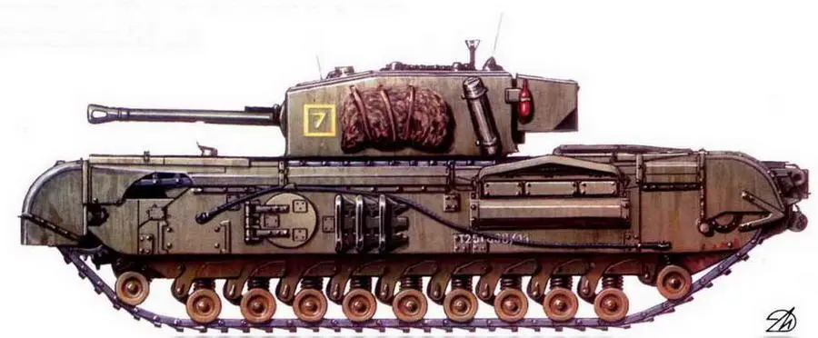 Churchill VII 34я армейская танковая бригада Район Рейхсвальда Германия - фото 73