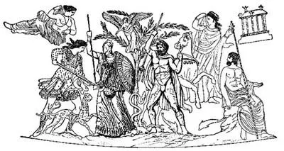 Fig 52 Contest of Athena and Poseidon Amongst these leaves she made a - фото 56