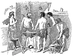 Fig 56 The Forge of Vulcan From the painting by Velasquez 71 Myths of - фото 60