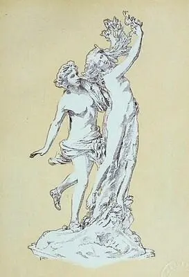 APOLLO AND DAPHNE So saying he took his stand on a rock of Parnassus and drew - фото 71