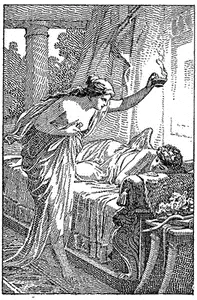 Fig 75 Psyche at the Couch of Cupid From the painting by Thumann Zephyr - фото 81