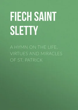 Fiech Saint Bishop of Sletty A Hymn on the Life, Virtues and Miracles of St. Patrick обложка книги