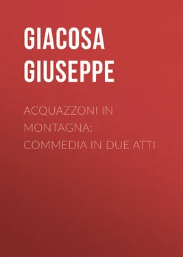 Giuseppe Giacosa Acquazzoni in montagna: Commedia in due atti обложка книги