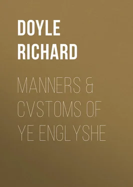 Richard Doyle Manners & Cvstoms of ye Englyshe обложка книги