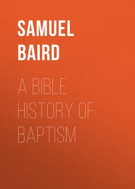 Samuel Baird A Bible History of Baptism обложка книги