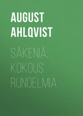 August Ahlqvist Säkeniä, Kokous runoelmia обложка книги