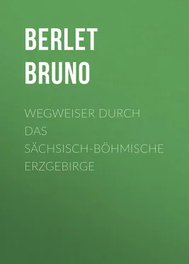 Bruno Berlet Wegweiser durch das sächsisch-böhmische Erzgebirge обложка книги