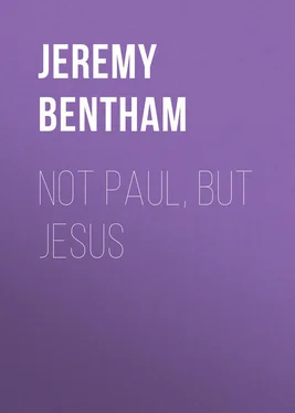 Jeremy Bentham Not Paul, But Jesus обложка книги