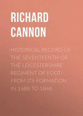 Richard Cannon Historical Record of the Seventeenth or The Leicestershire Regiment of Foot: From Its Formation in 1688 to 1848 обложка книги