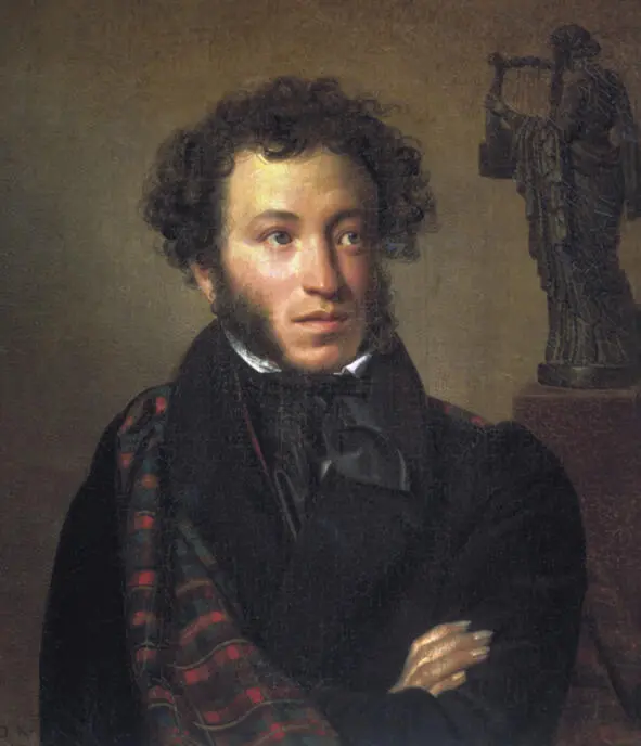 Орест Кипренский Портрет А С Пушкина 1827 Да эскиз к портрету Пушкина - фото 2