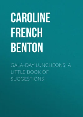 Caroline Benton Gala-Day Luncheons: A Little Book of Suggestions обложка книги