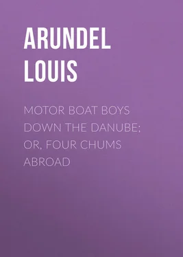 Louis Arundel Motor Boat Boys Down the Danube; or, Four Chums Abroad обложка книги