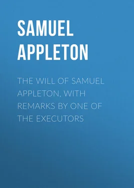 Samuel Appleton The Will of Samuel Appleton, with Remarks by One of the Executors обложка книги