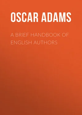 Oscar Adams A Brief Handbook of English Authors обложка книги