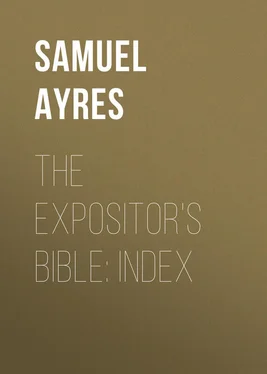 Samuel Ayres The Expositor's Bible: Index обложка книги