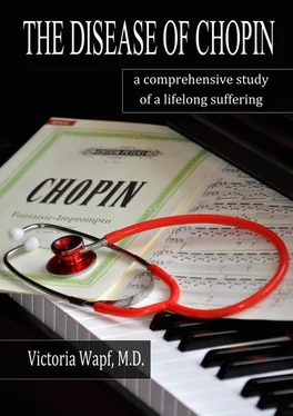 Victoria Wapf The Disease of Chopin. A comprehensive study of a lifelong suffering обложка книги