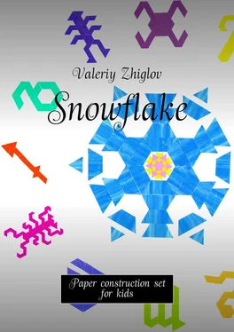 Valeriy Zhiglov Snowflake. Paper construction set for kids обложка книги