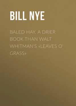 Bill Nye Baled Hay. A Drier Book than Walt Whitman's «Leaves o' Grass» обложка книги