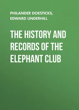 Edward Underhill The History and Records of the Elephant Club обложка книги