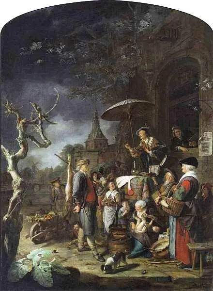 Герард Доу 16131675 Знахарь 1652 Дерево масло 1125x835 Нидерландец - фото 28