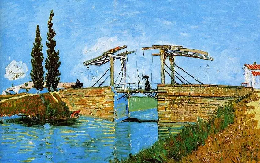 Винсент Ван Гог 18531890 Разводной мост в Овере 1888 Холст масло - фото 56