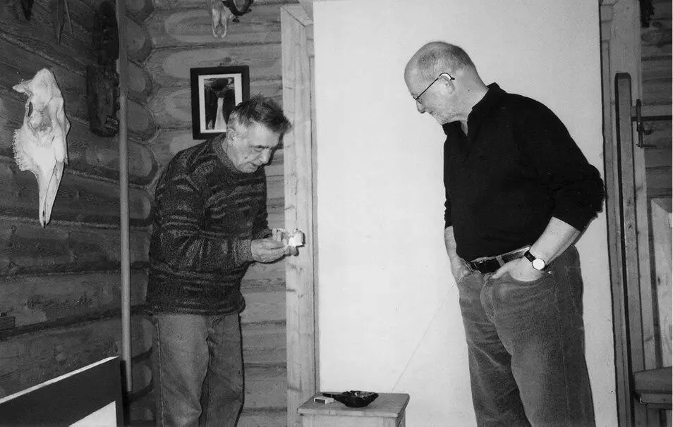Эдуард Штейнберг и Ханс Гюнтер Таруса мастерская 2002 Фото В Сорокиной - фото 47