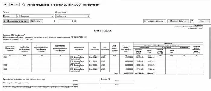 Рис 540Книга продаж Для отправки книги продаж на принтер нажмите кнопку - фото 152