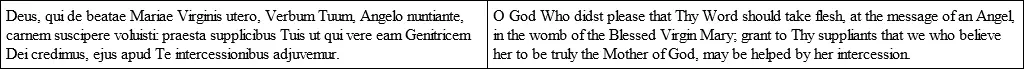 Collect for the Annunciation said at Mass every day during Advent Collect - фото 1