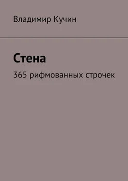 Владимир Кучин Стена. 365 рифмованных строчек обложка книги