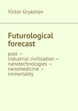 Victor Gryaznov Futurological forecast. post —industrial civilization – nanotechnologies – nanomedicine – immortality обложка книги