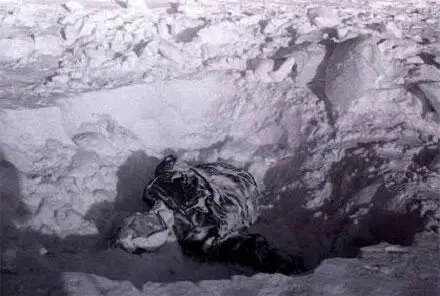 Dead Rustem Slobodin a dense structure of snowballs can be seen on the photo - фото 23