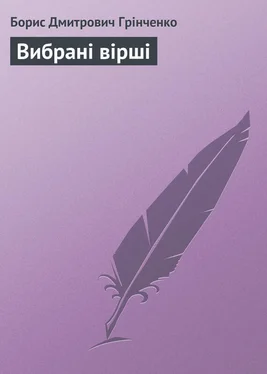 Борис Грінченко Вибрані вірші обложка книги