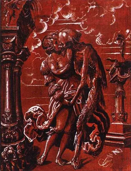 Никлаус Мануэль около 14841530 Смерть солдата в девушках 1517 Дерево - фото 11