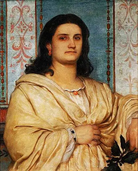 Арнольд Бёклин 18271901 Портрет Анджелы Бёклин в образе музы 1863 Холст - фото 42