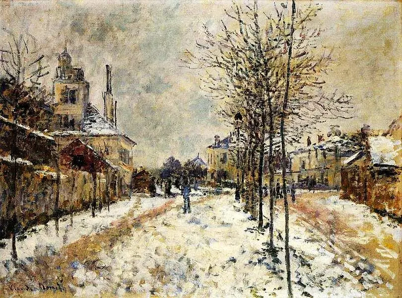 Клод Моне 18401926 Бульвар Понтуаз в Аржантее Эффект снега 1875 Холст - фото 49