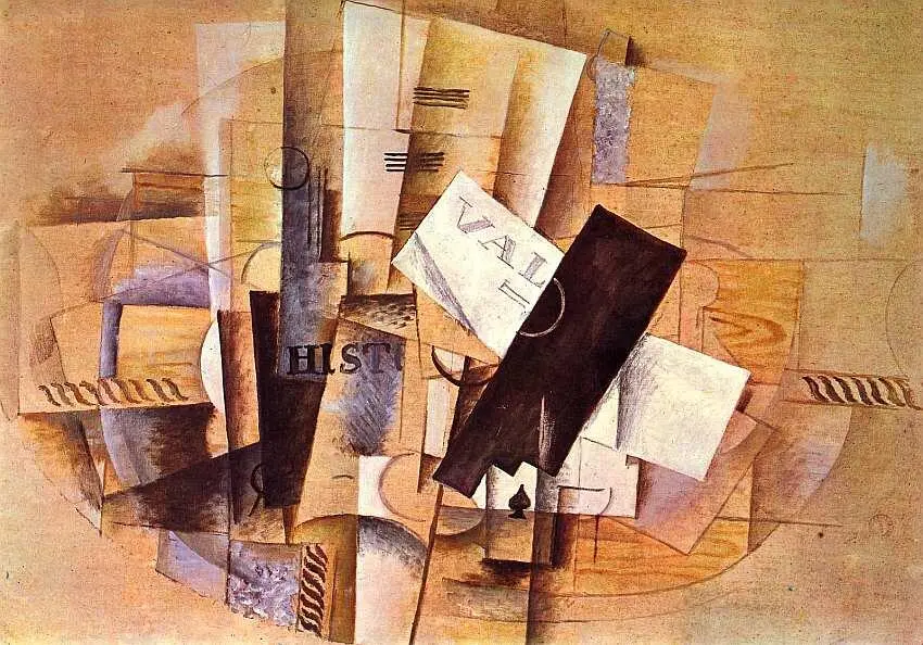 Жорж Брак 18821963 Стол музыканта 1913 Холст масло 65x92 Французский - фото 67
