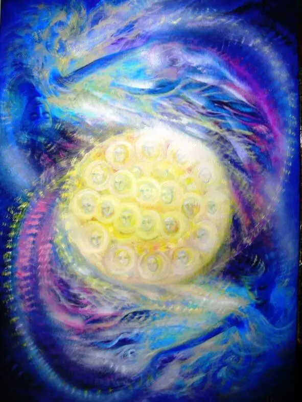 В синезвёздной вышине Эзотерическая картина Юлии Лагус В синезвёздной - фото 1