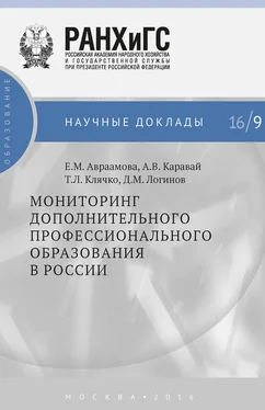 Елена Авраамова Мониторинг дополнительного профессионального образования в России обложка книги