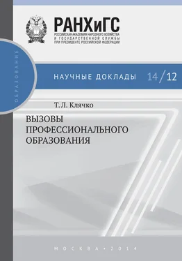 Татьяна Клячко Вызовы профессионального образования обложка книги