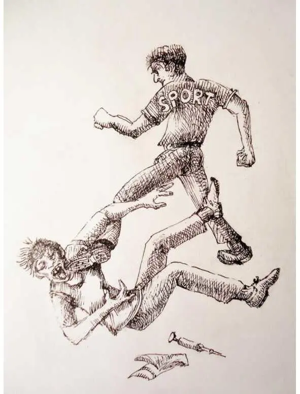 But they did not listen and went on kicking him They stopped only when he lost - фото 6