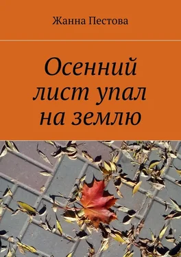 Жанна Пестова Осенний лист упал на землю обложка книги