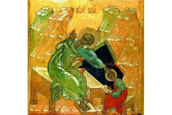 Откровение Иоанна Богослова Евангелист Иоанн Богослов с Прохором Фрагмент - фото 10
