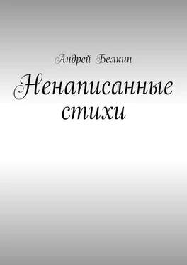 Андрей Белкин Ненаписанные стихи обложка книги