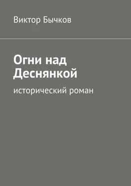 Виктор Бычков Огни над Деснянкой обложка книги