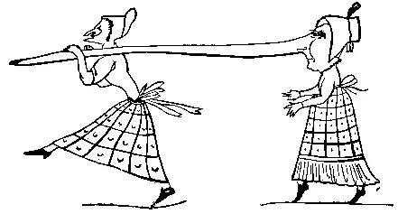 There was a Young Lady whose nose Was so long that it reached to her toes So - фото 84