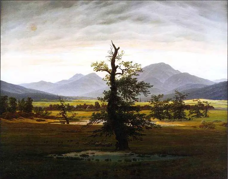 Каспар Давид Фридрих 17741840 Одинокое дерево 1822 Холст масло 55x71 - фото 14